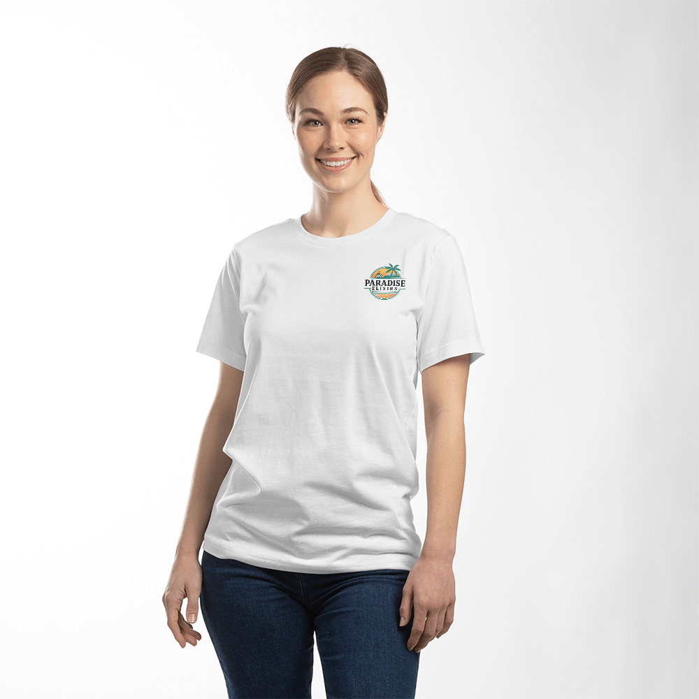Paradise Elixirs Premium T-Shirt – Bella + Canvas 3001, Soft Airlume Cotton Tee